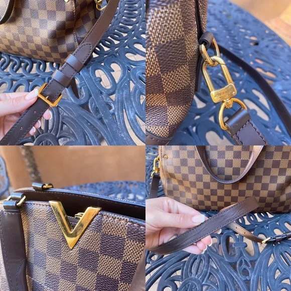 SOLD Louis Vuitton Damier Ebene Kensington Bowling Bag - Picture 10 of 16